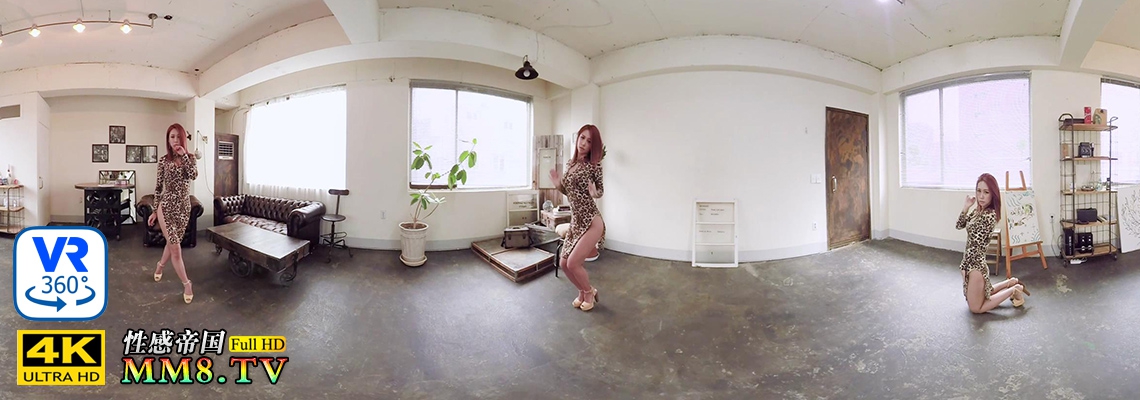 VR360°全景视频-国外少妇穿上旗袍也很漂亮